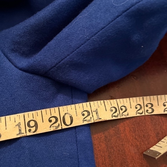 Vintage Pendleton 100% Virgin Wool Blazer Women Sz 10 Blue 3 Button Suit Jacket - Picture 13 of 13